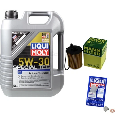 MANN-FILTER Ölfilter 5 L Liqui Moly Special Tec F 5W-30 für Ford Focus III - Bild 1 von 4