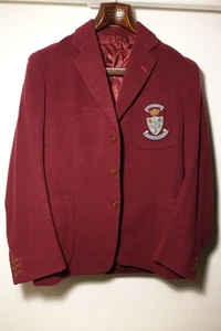 Bespoke 1958 Gieves Savile Row University Blazer, Burgundy Wool, Handmade - Bild 1 von 16