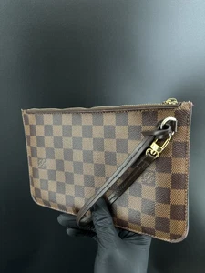 Louis Vuitton Damier Ebene Neverfull MM Pochette - Picture 1 of 21