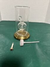 Wolfard Glass Blowing Company Hand Blown 6" Glass Oil Lamp w/Wick Holder & Wick