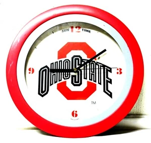 Ohio State Wall Clock By Sun Time 11.5" Round ~ Tested - Picture 1 of 1
