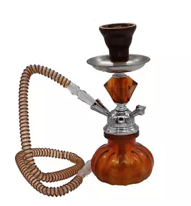 ORANGE BEATLE vase mini hookah 1 hose narguile pipes shisha smoking idea gift - Picture 1 of 1