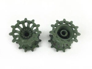 Henglong Green Plastic Sprockets of 1/16 British Challenger II RC Tank 3908 - Picture 1 of 1