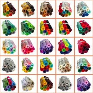 Mix felt craft pack Ten - 10cm x10cm -OR- 11x22cm Sheets Many Colours to view - Picture 1 of 44
