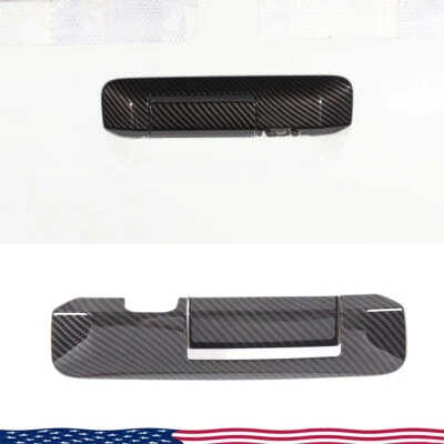 ABS Carbon Fiber Tailgate Handle Trim Frame For Toyota Tacoma 2006-2015 - Image 1 of 4