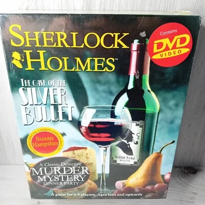 SHERLOCK HOLMES THE CASE OF THE SILVER BULLET MURDER MYSTERY DVD GAME - NEW !! - Image 1 of 3