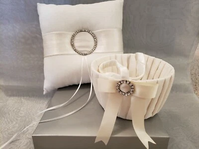 Juego de 4 piezas de boda romántica deslumbrante - NUEVO - En cajas individuales - Marfil Foto 1 de 4