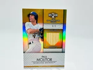 2012 Topps Triple Threads Paul Molitor Bat Relic /9 #TTUR-38 - Picture 1 of 2