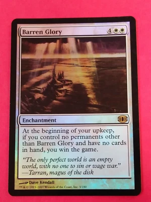 Magic The Gathering 1x BARREN GLORY - Future Sight MTG White Rare FOIL NM - Image 1 of 2