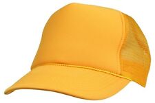 Trucker Hat Baseball Cap Mesh Retro Caps Blank Plain Hats OR Kid's Youth's Caps