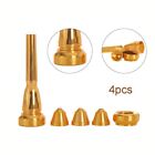 Premium For Brass Trumpet Mouthpiece Set with Long lasting Golden Coating