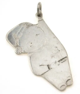 Lunt 925 Sterling Silver Sleepy Boy With A Candle Christmas Ornament - Picture 1 of 7
