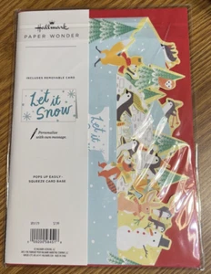 Hallmark Christmas Paper Wonder "Let it Snow" Pop Up Card Sealed New - Picture 1 of 6
