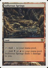 Sulfurous Springs 9th Edition PLD Land Rare MAGIC THE GATHERING CARD ABUGames