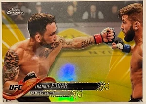 FRANKIE EDGAR 2018 TOPPS UFC CHROME GOLD REFRACTOR 38 / 50 - Picture 1 of 3