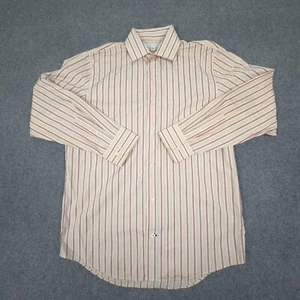Banana Republic Shirt Mens MEDIUM Beige Striped Long Sleeve Button Up Size M - Picture 1 of 8