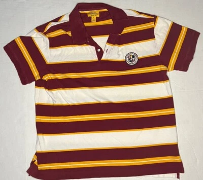 Aeropostale 男式 Polo 衫短袖经典合身成人学院风条纹 XL 码 — 第 1/4 张图片