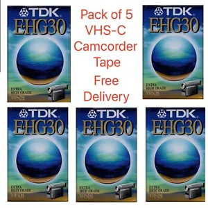 TDK EC-30 extra hochwertiger VHS C PAL Secam Camcorder leeres Band 5er-Pack - Bild 1 von 1