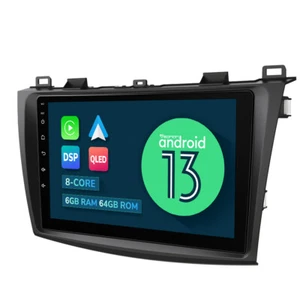 For Mazda 3 BL 2010 2011 Android 13 6+64 Car Stereo Radio GPS Navigation CarPlay - Picture 1 of 34