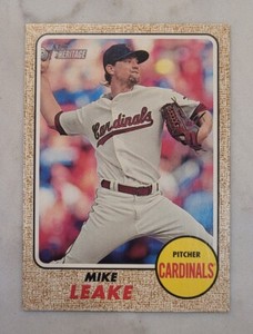 Mike Leake 2017 Topps Heritage High Throwback Uniform Rare SSP Variation #723
