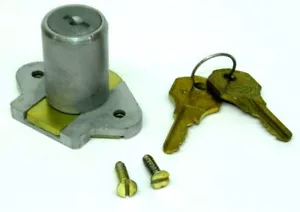 NOS VINTAGE CCL DESK CABINET LOCK 7/8 X 1-3/16 CYLINDER BRASS 02067 USA (ES) - Picture 1 of 5