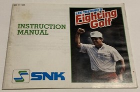 Lee Trevino  Fighting Golf NES Nintendo Original 1988 Instruction Manual Booklet