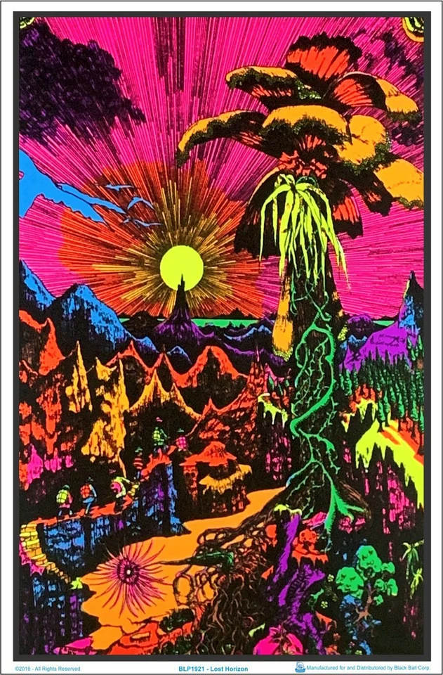 Lost Horizon Blacklight Poster 23 x 35 - Image 1 of 2