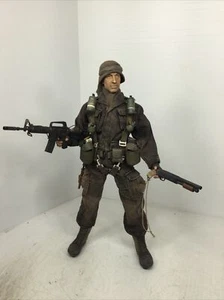 1/6 CUSTOM MACV-SOG OPERATOR VIETNAM M-4 RANDALL KNIFE SHOTGUN “BAREFOOT” BOOTS - Picture 1 of 24