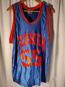 Vintage University Of Florida Gators Basketball Jersey #55 Made In USA Size L - Picture 1 of 4