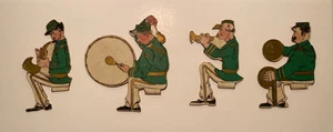 Original 20er Jahre Belknap Zirkuswagen Phonograph Die Cut Band Figuren Set (4) - Bild 1 von 12