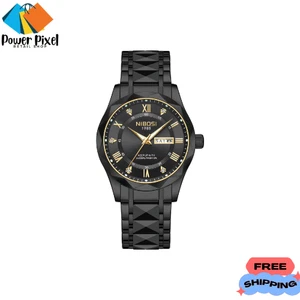 Nibosi Waterproof 2682 Luxury Men’s Fashion Watch StainlessSteel Luminous Quartz - Picture 1 of 4