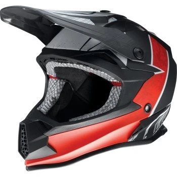 Youth Z1R F.I. Capacete Full Face - MIPS - Fractal Preto/Vermelho - Infantil Tamanho Médio - Imagem 1 de 4