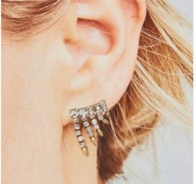 Stella & Dot Renegade Ear Crawlers Earrings - New on Card! Gorgeous! - Photo 1/2