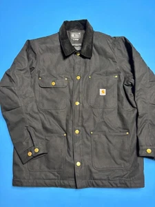 Carhartt Herren Loose Fit Firm Duck Blanket-gefütterte Chore Jacke C01-M in L - Bild 1 von 5