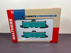 Walthers N Scale Train NORTH AMERICAN 50' BOX CAR 2 Pack 932-28954 New York NYC - Picture 1 of 7