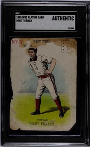 1888 WG1 Playing Card -- Mike Tiernan --Yankees -- SGC A - Picture 1 of 2