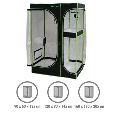 Zelsius Growbox 2-in-1 Zelt Grow tent Growschrank Indoor Zuchtzelt Gewächshaus - Bild 1 von 4