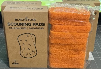 NOVO! Lote de 5 caixas (50 almofadas) almofadas de limpeza Blackstone Grill - Imagem 1 de 4