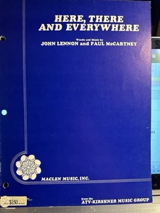 I 1966 THE BEATLES sheet music HERE THERE EVERYWHERE - Picture 1 of 1