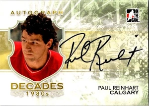 2010-11 In the Game Decades 1980s - Autographs Paul Reinhart #A-PRH (AU) - Picture 1 of 2