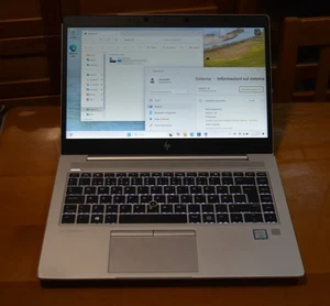 notebook pc portatile i7 14 HP Elitebook 840 G6 i7-8565U SSD 256 RAM 16 FULL HD - Foto 1 di 7