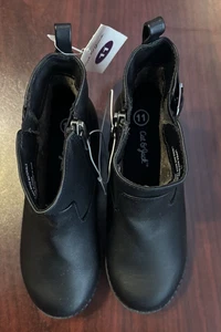 Cat & Jack Girls' Toddler Boots - Black - Size 11 - BRAND NEW - NO BOX - Picture 1 of 8