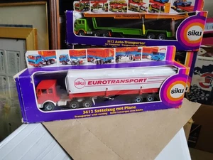 Boxed Model Siku 3412 Mercedes Benz Lorry Transporter With Awning - Picture 1 of 8