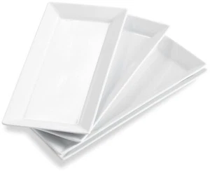 12 Inch Ceramic Serving Platters White Rectangular Serving Trays/Dishes for P... - Picture 1 of 8