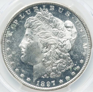 Morgan Silver Dollar 1897-S PCGS MS64 Proof-like! Great coin! Amazing eye appeal - Picture 1 of 4