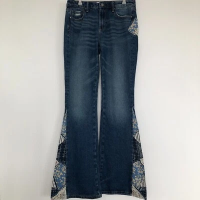 Jeans Driftwood Farrah Patchwork Acampanados -Talla W27 L34 Estilo Boho Vintage Foto 1 de 4