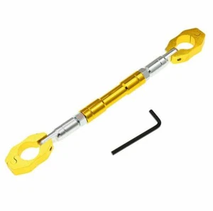 CNC Adjustable Cross Strength Lever Bar Handlebar - Gold - Picture 1 of 8