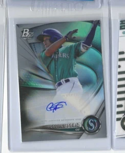 2022 Bowman Platinum Top Prospects #TOP-77 GEORGE FELIZ Auto Seattle Mariners - Picture 1 of 2