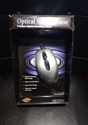 Micro Innovations 3 Button Optical Scroll Mouse Model PD435P PS/2 Compatible NEW - Image 1 of 4