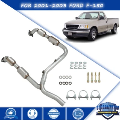 For 2001/2002/2003 Ford F-150 F150 4.2L RWD ONLY Left &Right Catalytic Converter - Image 1 of 4